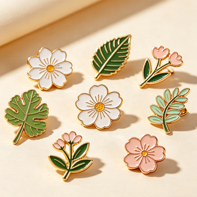 Good price  Custom  Personalized Lapel Pin Flower Metal Gifts Souvenirs Hard / Soft Enamel Pin Custom online