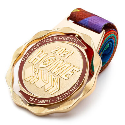 Good price Gold Zinc Alloy Sports Medal with  Custom 3d Metal Marathon Medal online