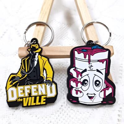 Good price Customizable Soft PVC Key Chains Personalized 2D 3D Logo Keychains Business & Personal Gift Soft Rubber Promotional Carabiners online